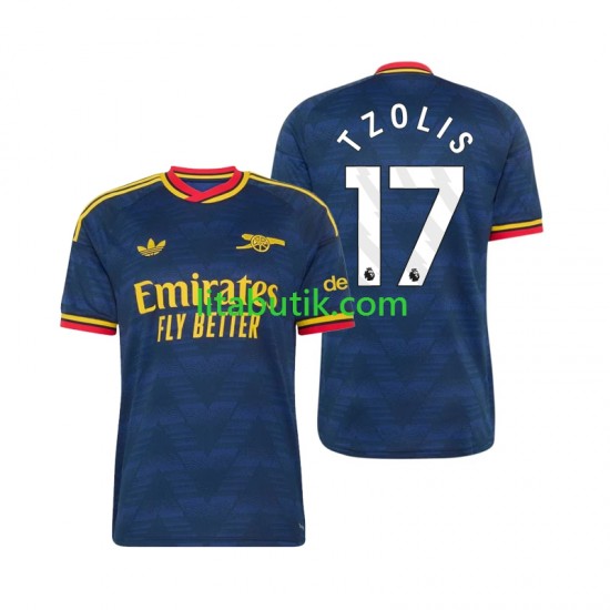 Arsenal Christos Tzolis 17 Män Borta Fotbollströja 2026-2027 Kortärmad