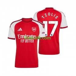 Arsenal Christos Tzolis 17 Män Hemma Fotbollströja 2026-2027 Kortärmad Arsenal Christos Tzolis 17 Män Hemma Fotbollströja 2026-2027 Kortärmad