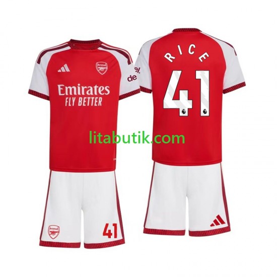 Arsenal Declan Rice 41 Barn Hemma Fotbollströja 2026-2027 Kortärmad