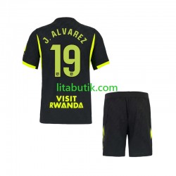 Atlético Madrid Julian Alvarez 19 Barn Borta Fotbollströja 2026-2027 Kortärmad