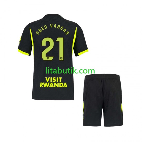 Atlético Madrid Obed Vargas 21 Barn Borta Fotbollströja 2026-2027 Kortärmad