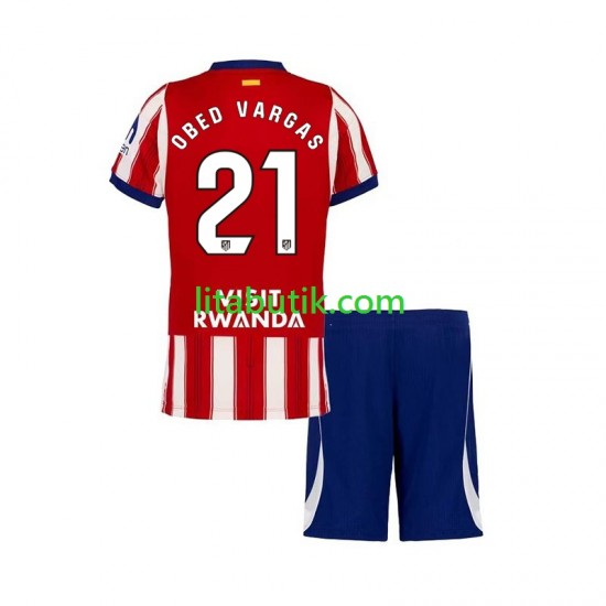 Atlético Madrid Obed Vargas 21 Barn Hemma Fotbollströja 2026-2027 Kortärmad