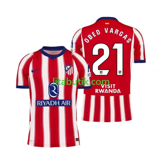Atlético Madrid Obed Vargas 21 Män Hemma Fotbollströja 2026-2027 Kortärmad