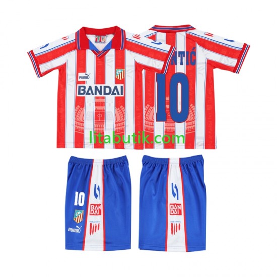 Atlético Madrid PANTIC 10 1996 1997 Retro Barn Hemma Fotbollströja Kortärmad