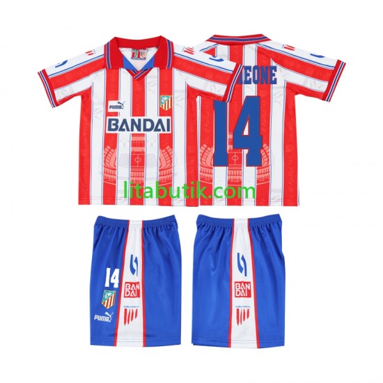 Atlético Madrid SIMEONE 14 1996 1997 Retro Barn Hemma Fotbollströja Kortärmad