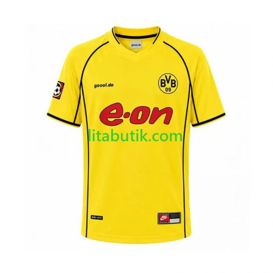 Borussia Dortmund Retro Män Hemma Fotbollströja 2002 Kortärmad