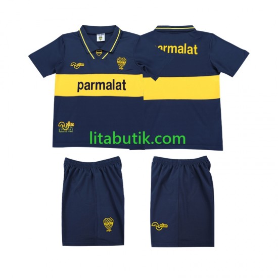 CA Boca Juniors 1993 1995 Retro Barn Hemma Fotbollströja Kortärmad