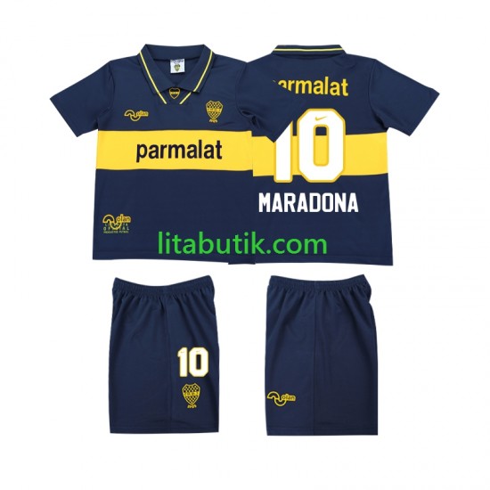 CA Boca Juniors MARADONA 10 1993 1995 Retro Barn Hemma Fotbollströja Kortärmad