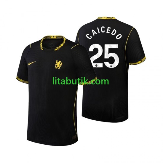 Chelsea Moises Caicedo 25 Män Borta Fotbollströja 2026-2027 Kortärmad