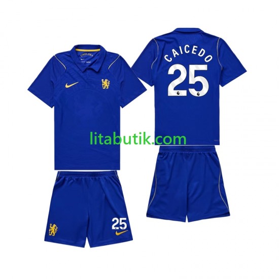 Chelsea Moises Caicedo 25 Barn Hemma Fotbollströja 2026-2027 Kortärmad