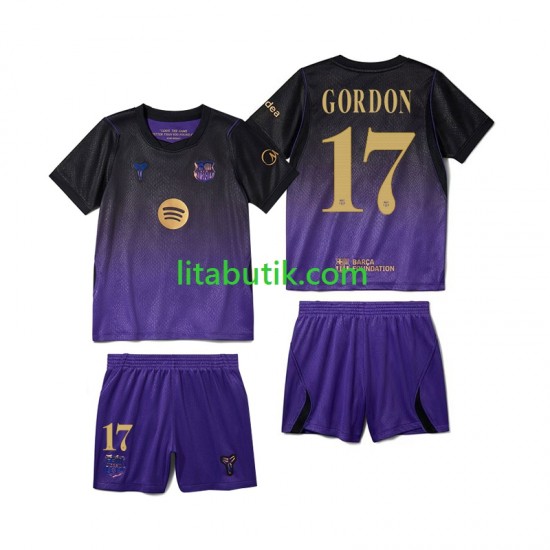 FC Barcelona Anthony Gordon 17 Barn Borta Fotbollströja 2026-2027 Kortärmad