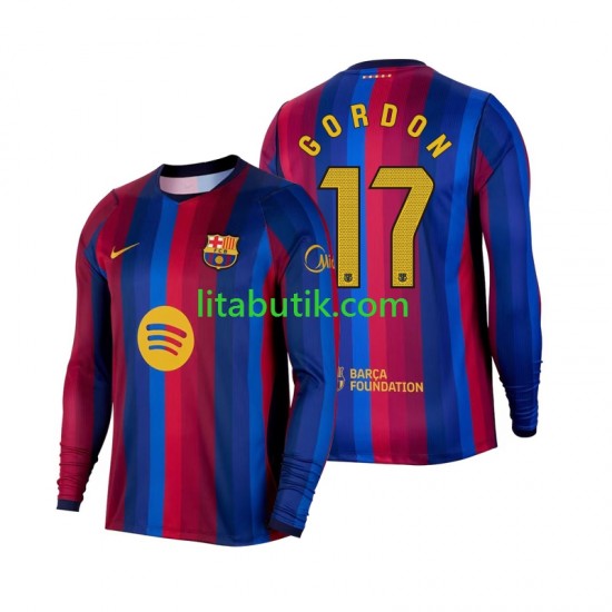 FC Barcelona Anthony Gordon 17 Män Hemma Fotbollströja 2026-2027 Långärmad
