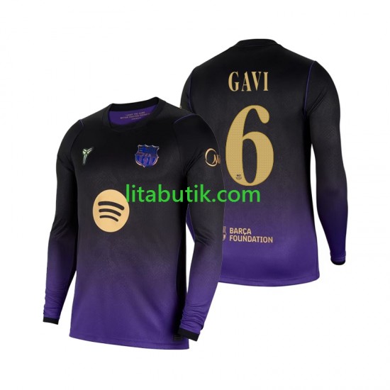FC Barcelona Gavi 6 Män Borta Fotbollströja 2026-2027 Långärmad