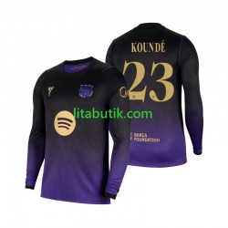 FC Barcelona Jules Kounde 23 Män Borta Fotbollströja 2026-2027 Långärmad FC Barcelona Jules Kounde 23 Män Borta Fotbollströja 2026-2027 Långärmad