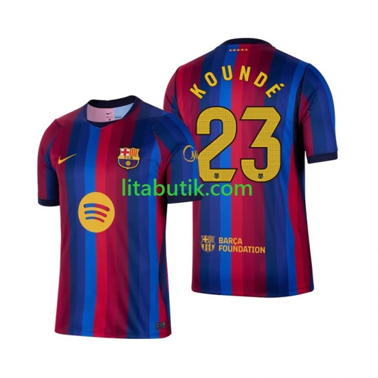 FC Barcelona Jules Kounde 23 Män Hemma Fotbollströja 2026-2027 Kortärmad