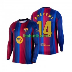 FC Barcelona Karim Adeyemi 14 Män Hemma Fotbollströja 2026-2027 Långärmad FC Barcelona Karim Adeyemi 14 Män Hemma Fotbollströja 2026-2027 Långärmad