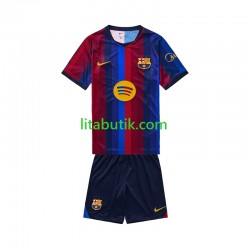 FC Barcelona Barn Hemma Fotbollströja 2026-2027 Kortärmad