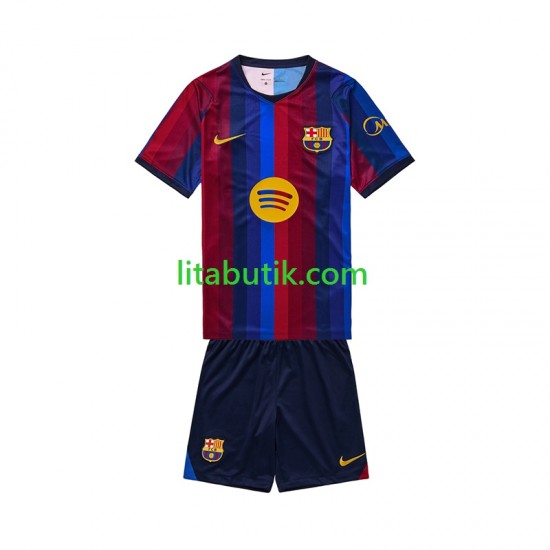 FC Barcelona Barn Hemma Fotbollströja 2026-2027 Kortärmad