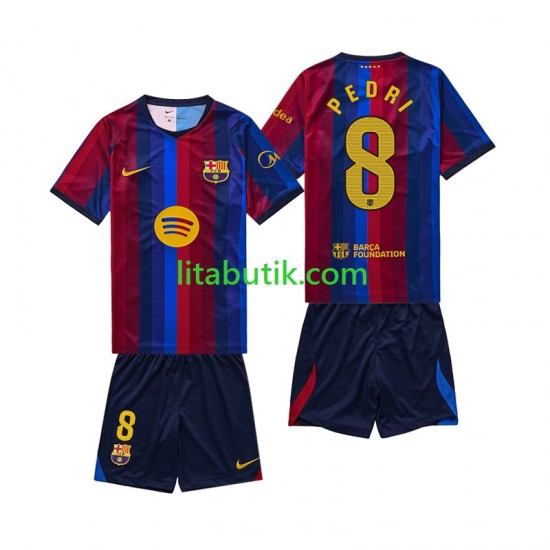 FC Barcelona Pedri 8 Barn Hemma Fotbollströja 2026-2027 Kortärmad