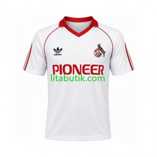 FC Köln 1980 1981 Retro Män Hemma Fotbollströja Kortärmad