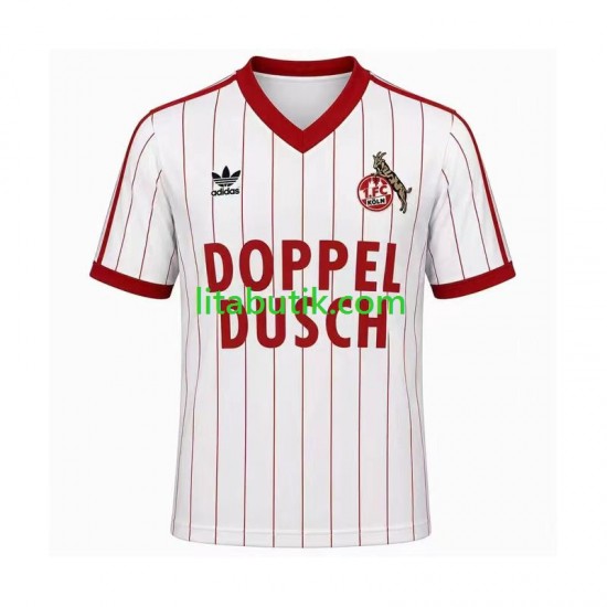 FC Köln 1982 1983 Retro Män Hemma Fotbollströja Kortärmad