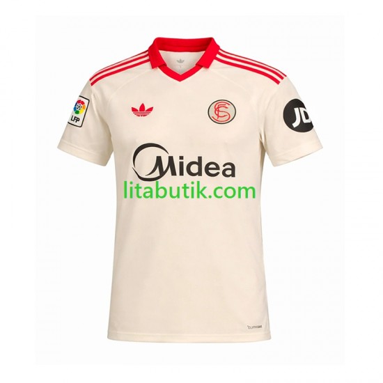 Sevilla FC Retro Män Hemma Fotbollströja 2025-2026 Kortärmad