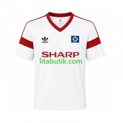 Hamburger SV 1988 Retro Män Hemma Fotbollströja Kortärmad Hamburger SV 1988 Retro Män Hemma Fotbollströja Kortärmad