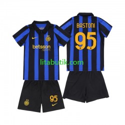 Inter Milan Alessandro Bastoni 95 Barn Hemma Fotbollströja 2026-2027 Kortärmad