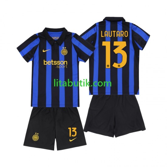 Inter Milan Lautaro Martinez 13 Barn Hemma Fotbollströja 2026-2027 Kortärmad