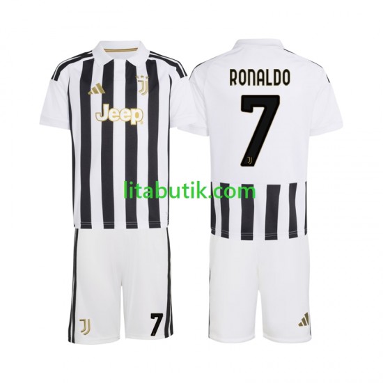 Juventus Cristiano Ronaldo 7 Barn Hemma Fotbollströja 2026-2027 Kortärmad