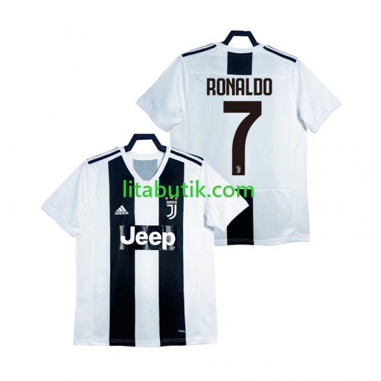 Juventus Cristiano Ronaldo 2018 2019 Retro Män Hemma Fotbollströja Kortärmad