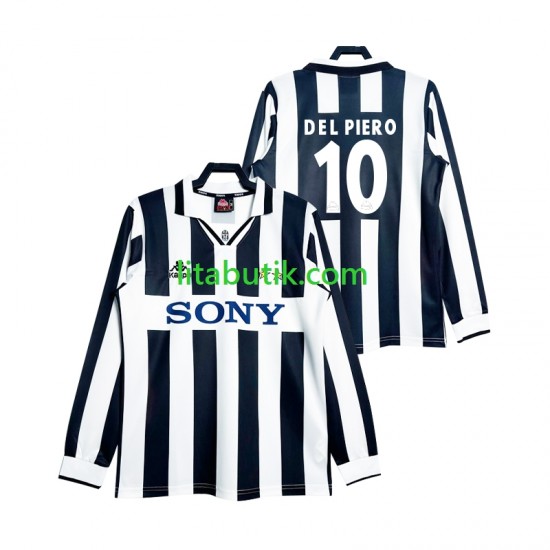 Juventus DEL PIERO 10 1997 Retro Män Hemma Fotbollströja Långärmad