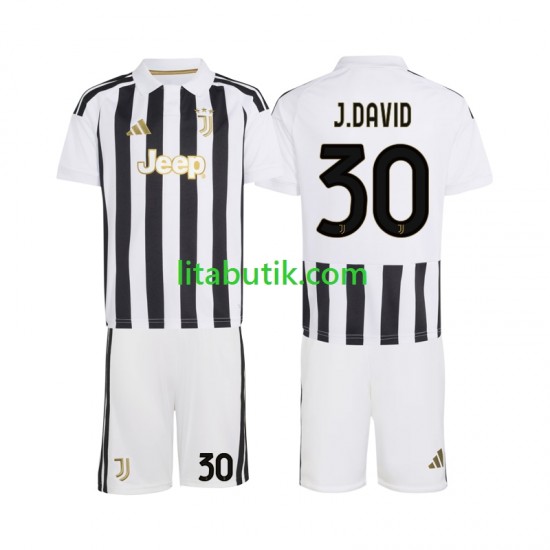 Juventus Jonathan David 30 Barn Hemma Fotbollströja 2026-2027 Kortärmad