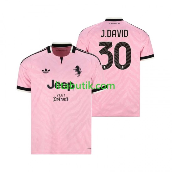 Juventus Jonathan David 30 Män Borta Fotbollströja 2026-2027 Kortärmad