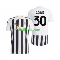 Juventus Jonathan David 30 Män Hemma Fotbollströja 2026-2027 Kortärmad Juventus Jonathan David 30 Män Hemma Fotbollströja 2026-2027 Kortärmad