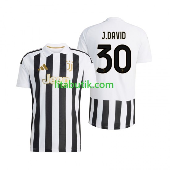 Juventus Jonathan David 30 Män Hemma Fotbollströja 2026-2027 Kortärmad