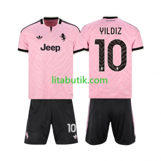 Juventus Kenan Yildiz 10 Barn Borta Fotbollströja 2026-2027 Kortärmad