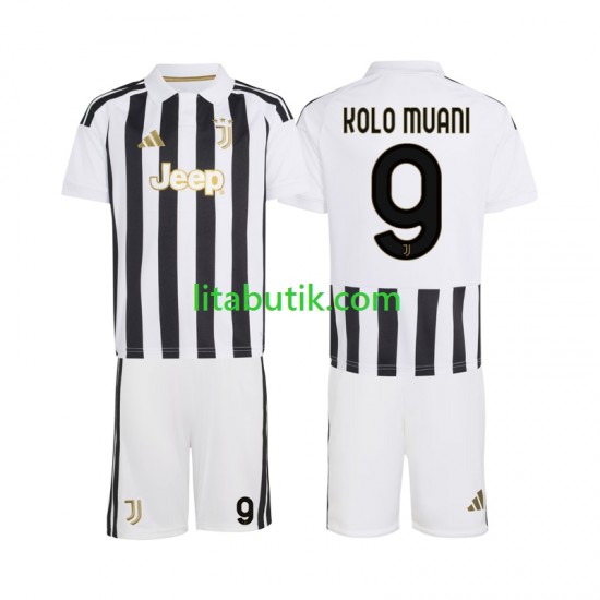 Juventus Randal Kolo Muani 9 Barn Hemma Fotbollströja 2026-2027 Kortärmad