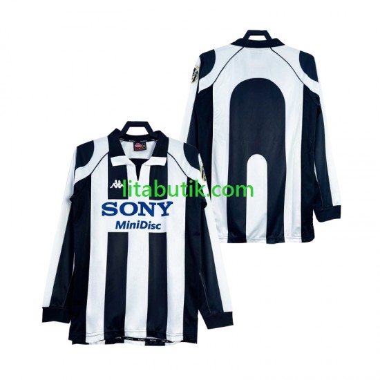Juventus 1997 Retro Män Hemma Fotbollströja 1998 Långärmad