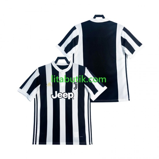 Juventus 2017 2018 Retro Män Hemma Fotbollströja Kortärmad