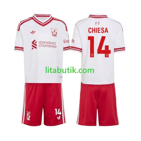 Liverpool Federico Chiesa 14 Barn Borta Fotbollströja 2026-2027 Kortärmad