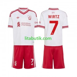 Liverpool Florian Wirtz 7 Barn Borta Fotbollströja 2026-2027 Kortärmad