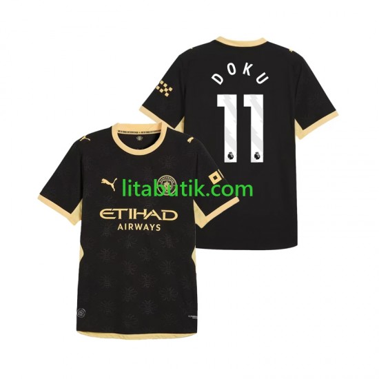 Manchester City Jeremy Doku 11 Män Borta Fotbollströja 2026-2027 Kortärmad
