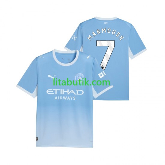 Manchester City Omar Marmoush 7 Män Hemma Fotbollströja 2026-2027 Kortärmad