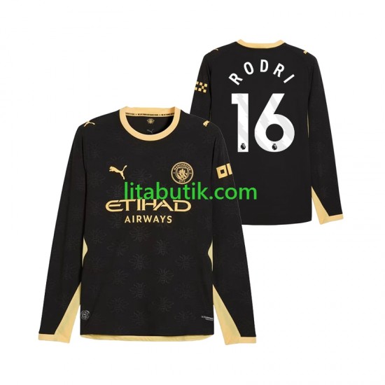 Manchester City Rodri 16 Män Borta Fotbollströja 2026-2027 Långärmad