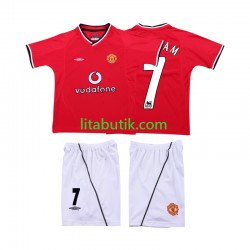 Manchester United BECKHAM 7 2000 Retro Barn Hemma Fotbollströja 2002 Kortärmad Manchester United BECKHAM 7 2000 Retro Barn Hemma Fotbollströja 2002 Kortärmad
