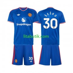 Manchester United Benjamin Sesko 30 Barn Borta Fotbollströja 2026-2027 Kortärmad Manchester United Benjamin Sesko 30 Barn Borta Fotbollströja 2026-2027 Kortärmad
