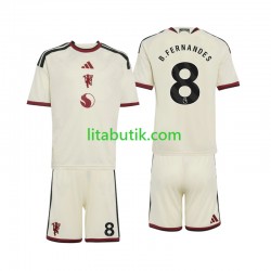 Manchester United Bruno Fernandes 8 Barn Tredje Fotbollströja 2026-2027 Kortärmad