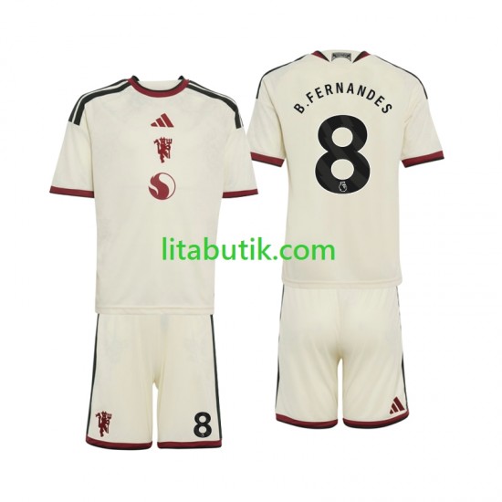 Manchester United Bruno Fernandes 8 Barn Tredje Fotbollströja 2026-2027 Kortärmad