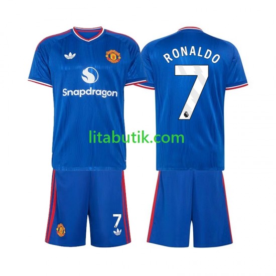 Manchester United Cristiano Ronaldo 7 Barn Borta Fotbollströja 2026-2027 Kortärmad